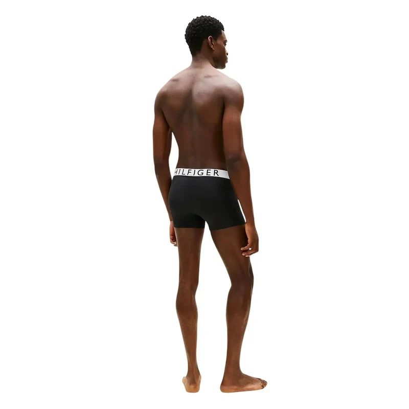 Tommy Hilfiger Herren-Badehose, schwarz, aus kühlendem Nylon