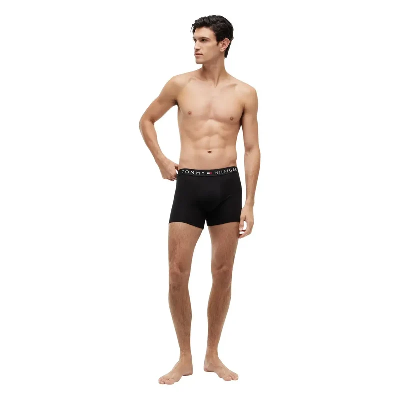 Tommy Hilfiger Herren-Boxershorts, Schwarz, Bio-Baumwolle