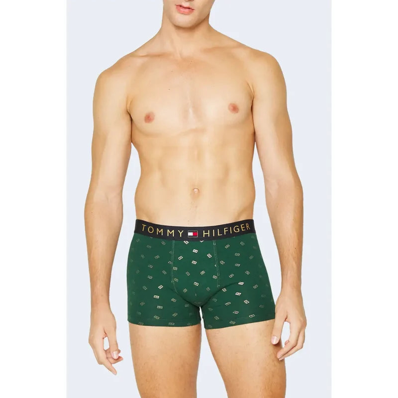 Tommy Hilfiger Herren-Baumwollunterwäsche, grün, Bio