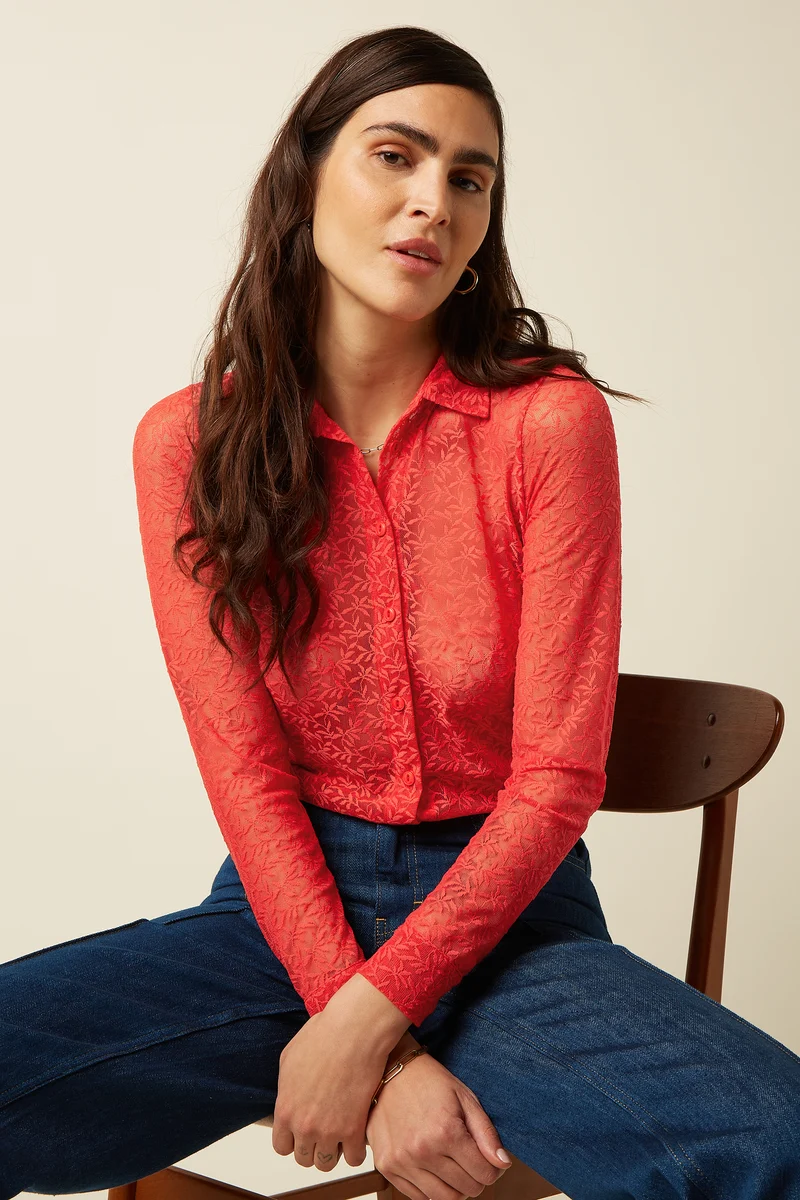 Blouse Stretch Lace