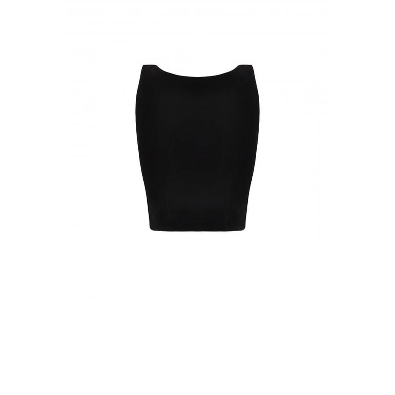 Damen-Bustier aus Samt mit Grunge-Riemchen und Spitzenspleiß