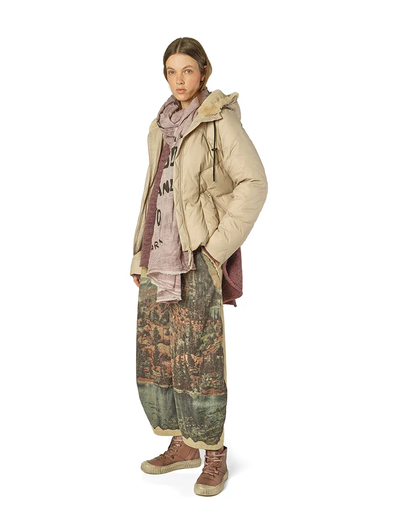 Black Label Schal mit Print