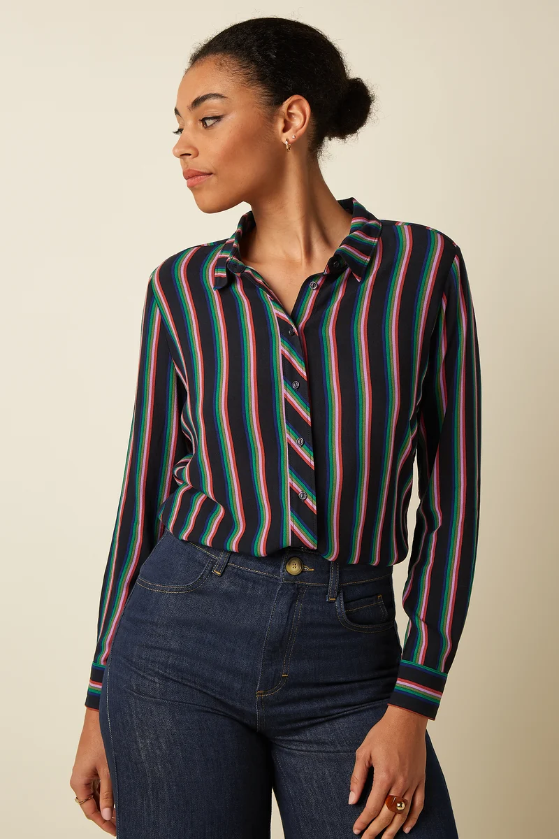 Rosie Blouse Harley Stripe