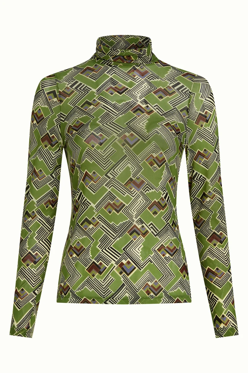 Rollneck Top Leia Mesh
