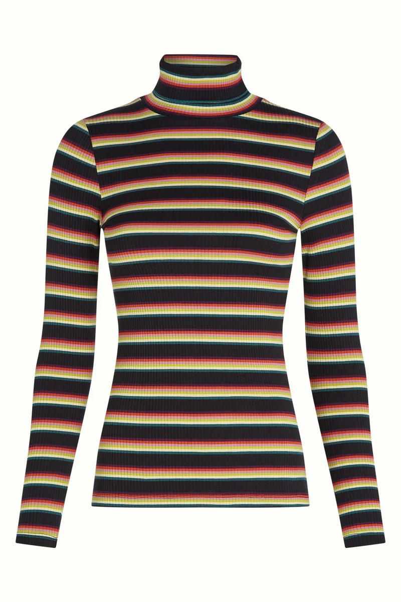 Rollneck Top Lottie Stripe