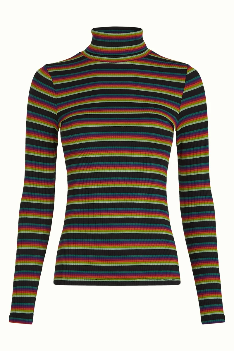 Rollneck Top Lottie Stripe