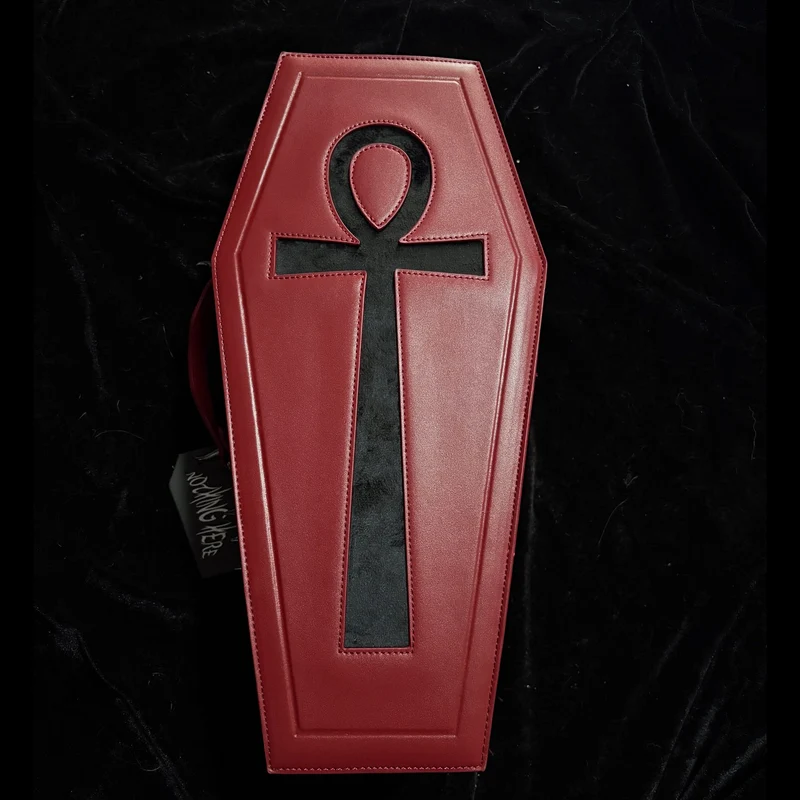 Gothic-Tasche für Damen, rot