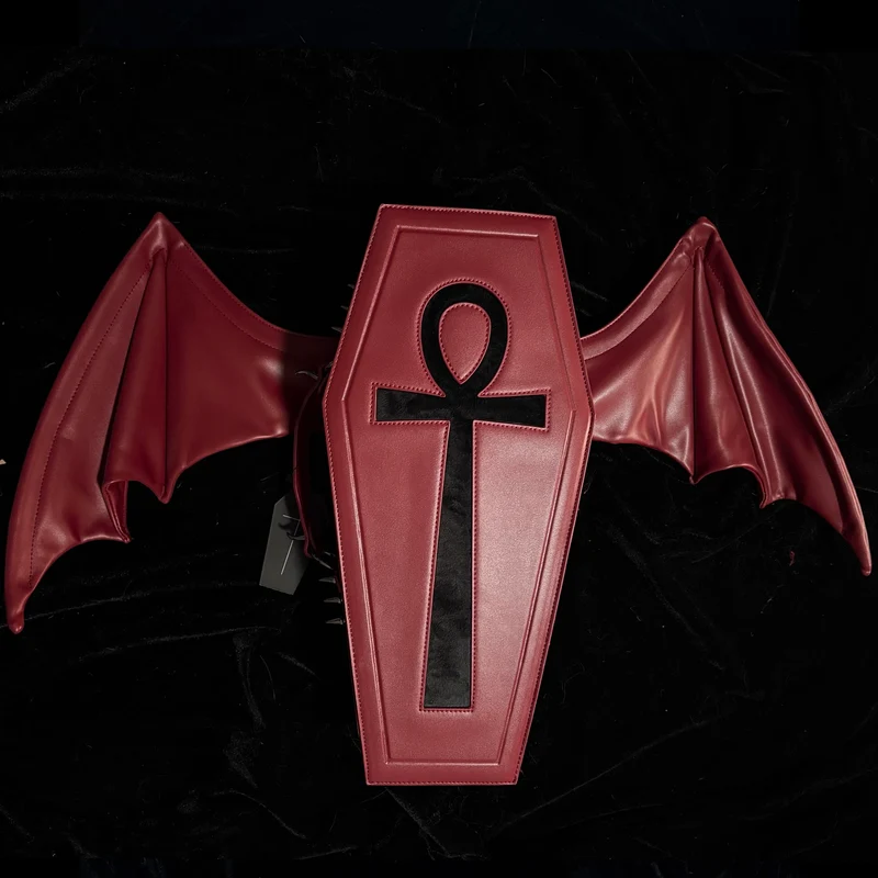 Gothic-Tasche für Damen, rot