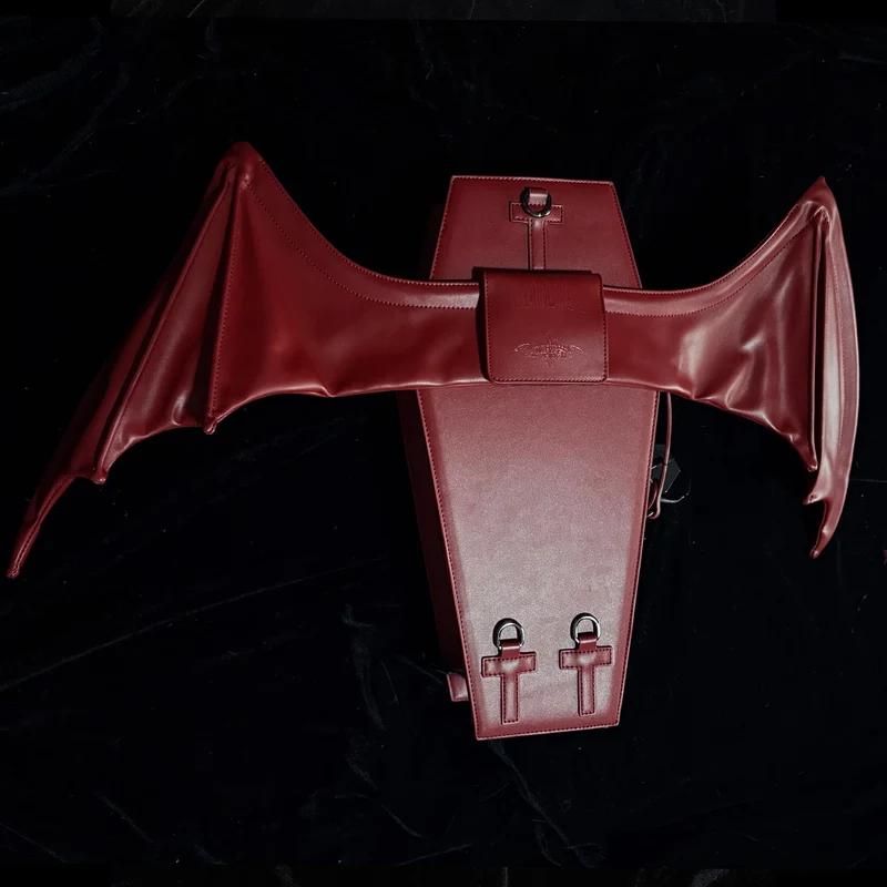 Gothic-Tasche für Damen, rot