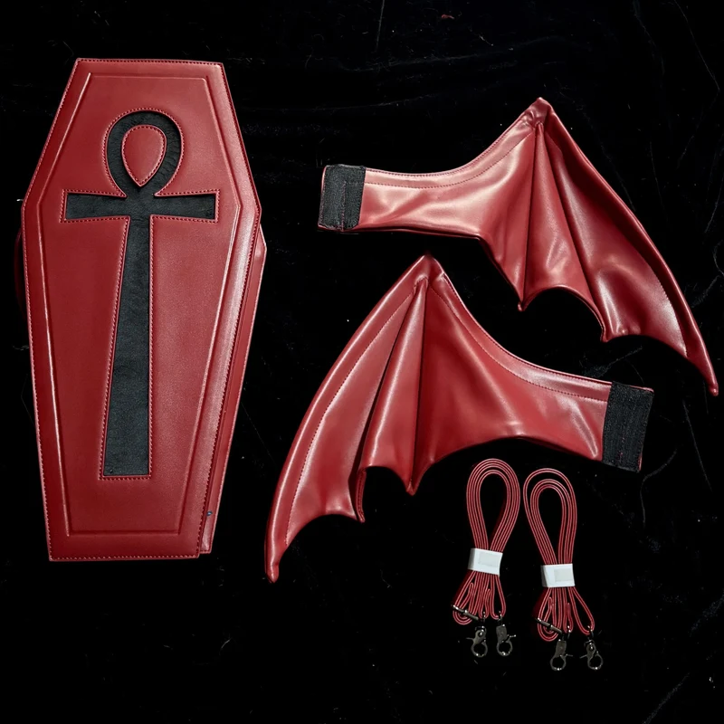Gothic-Tasche für Damen, rot