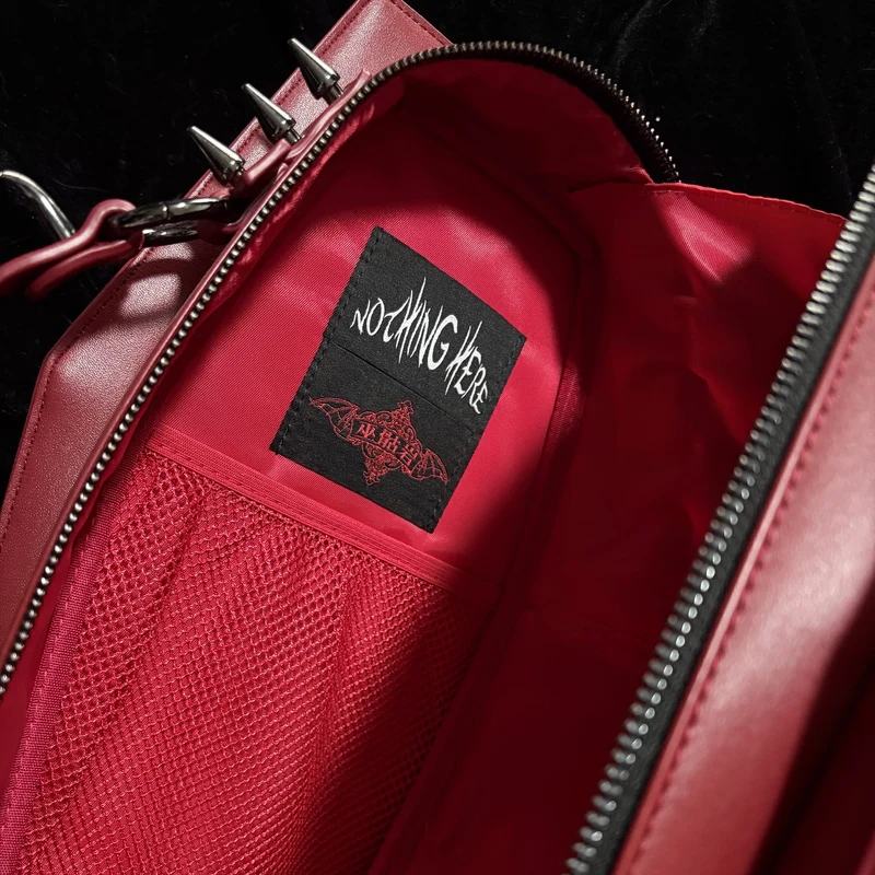 Gothic-Tasche für Damen, rot