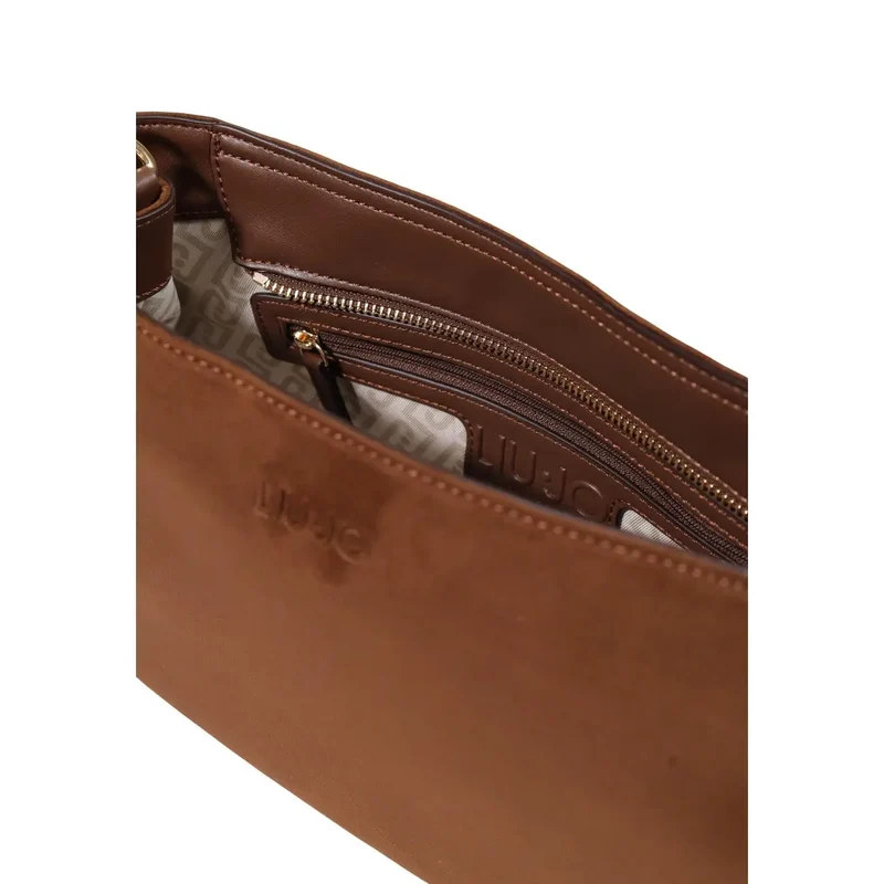 Liu Jo Kleine braune Damenhandtasche aus Polyester, 30 cm breit