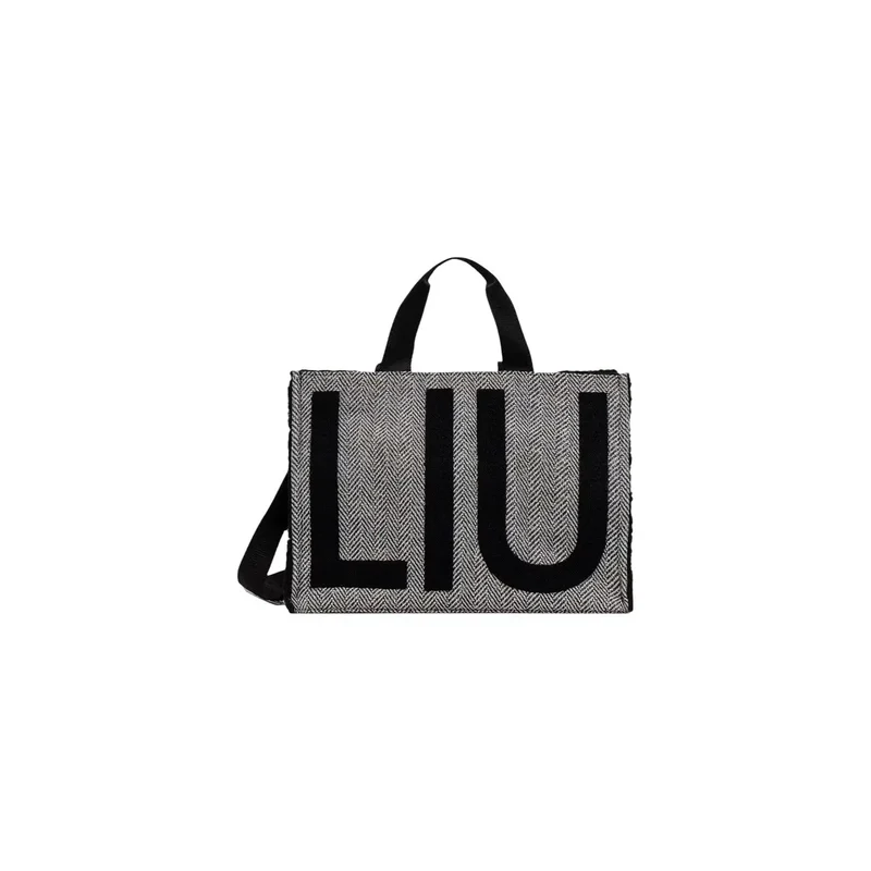 Liu Jo Schwarze Damenhandtasche aus Polyester, 40 x 29 x 15 cm