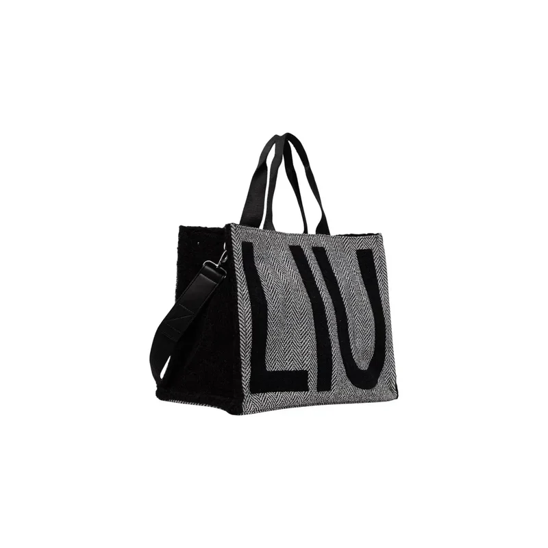 Liu Jo Schwarze Damenhandtasche aus Polyester, 40 x 29 x 15 cm