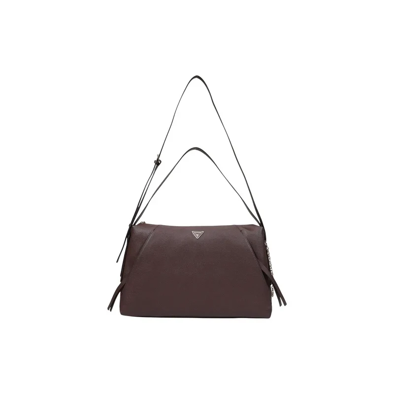 Guess Damenhandtasche aus braunem Polyurethan, 43 x 23 x 12 cm