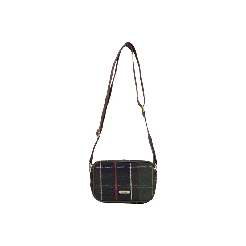 Barbour Damen Umhängetasche, grün, Wollmischung, Mini, 24 cm