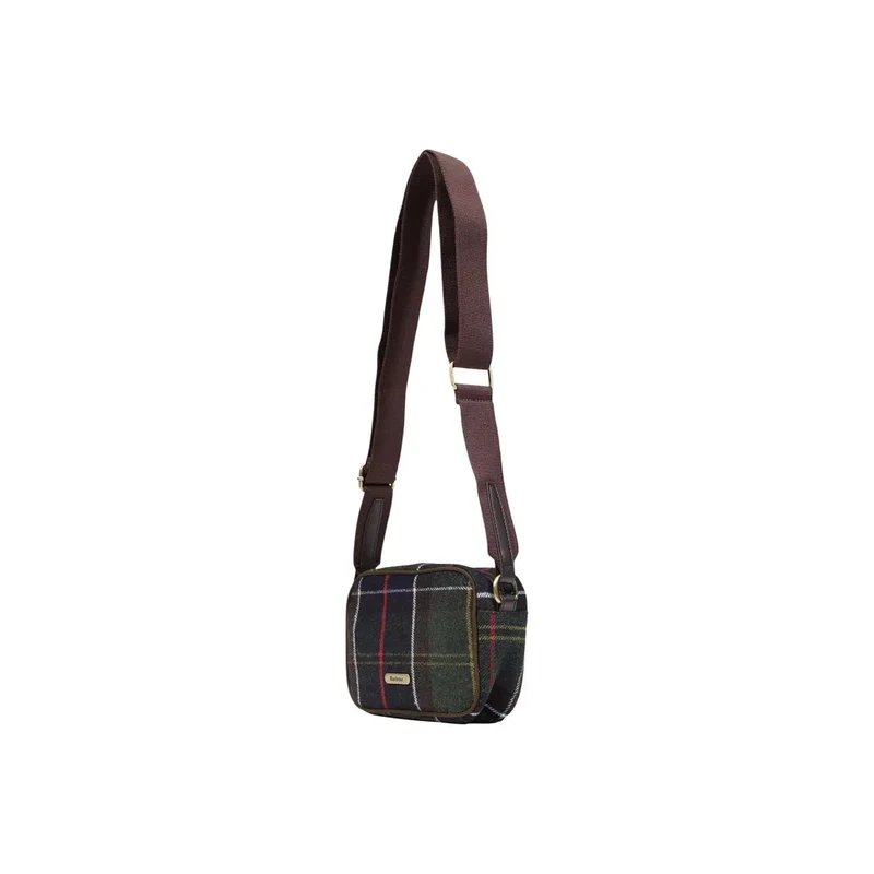 Barbour Damen Umhängetasche, grün, Wollmischung, Mini, 24 cm