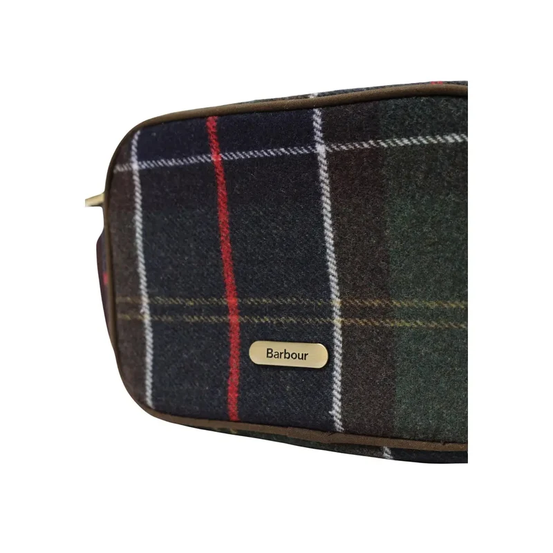 Barbour Damen Umhängetasche, grün, Wollmischung, Mini, 24 cm