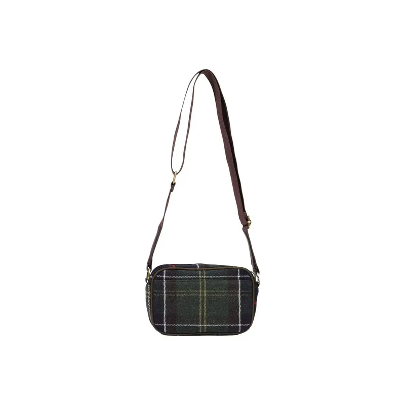 Barbour Damen Umhängetasche, grün, Wollmischung, Mini, 24 cm