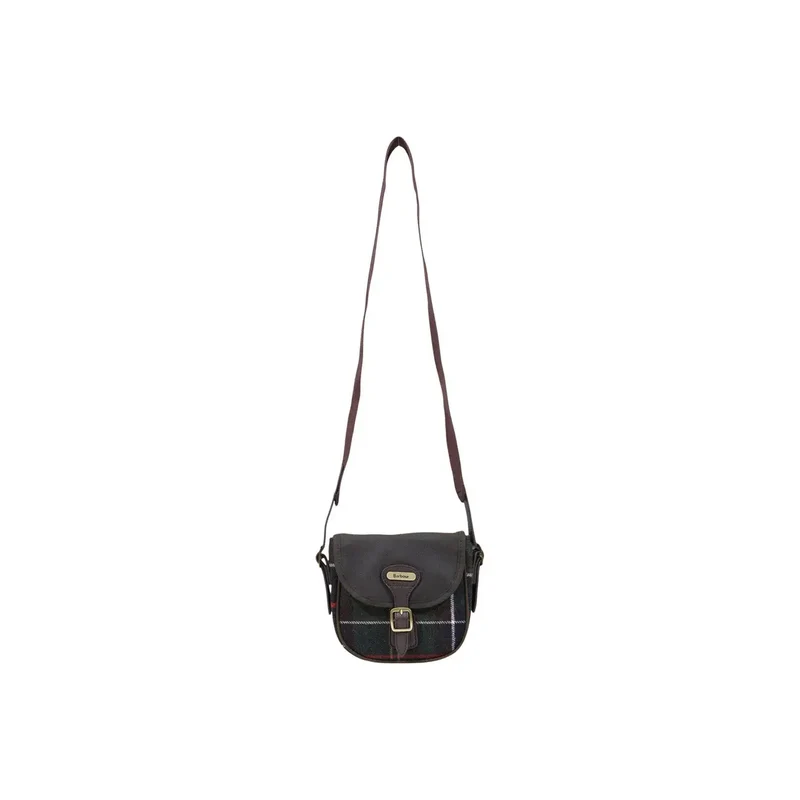 Barbour Damen Mini-Umhängetasche, grün, Wollmischung