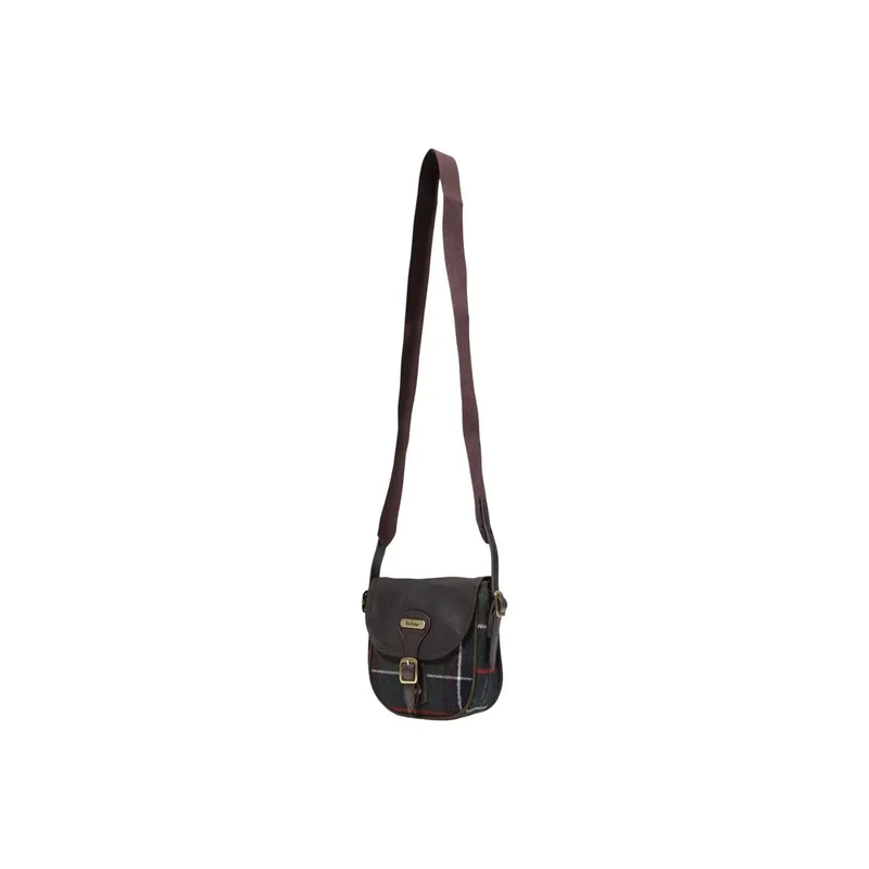 Barbour Damen Mini-Umhängetasche, grün, Wollmischung