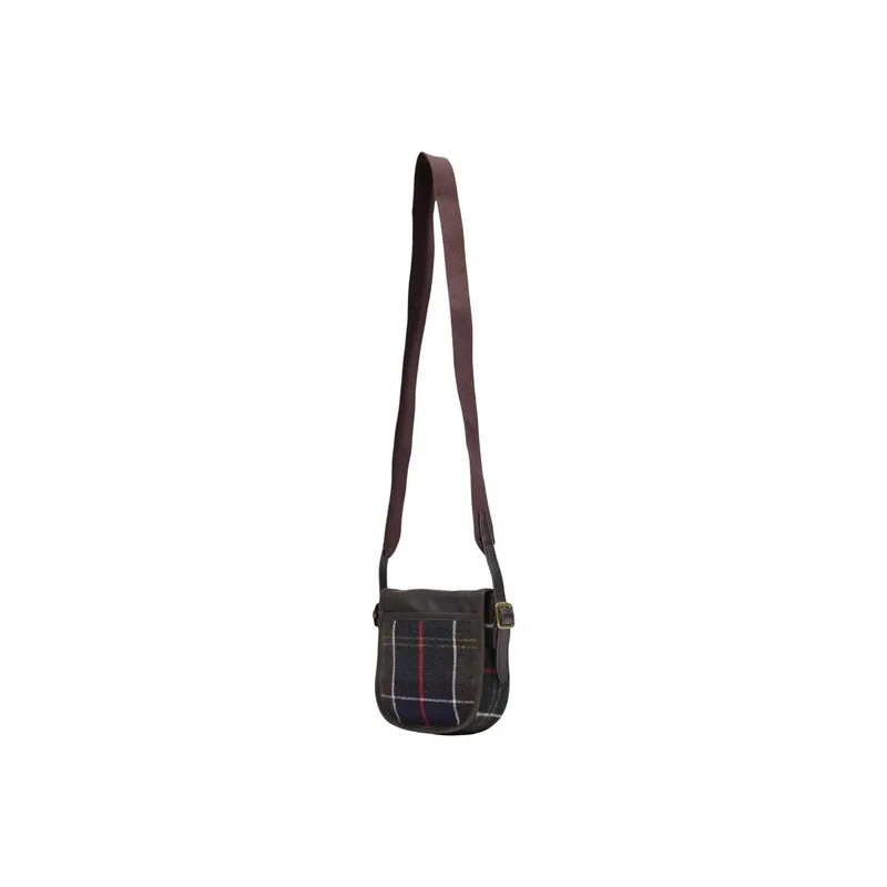 Barbour Damen Mini-Umhängetasche, grün, Wollmischung