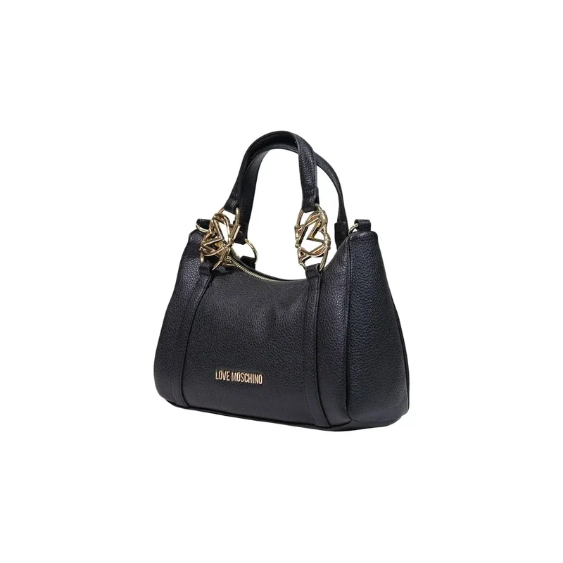 Love Moschino Schwarze Damen-Schultertasche aus Polyurethan, B 27 cm