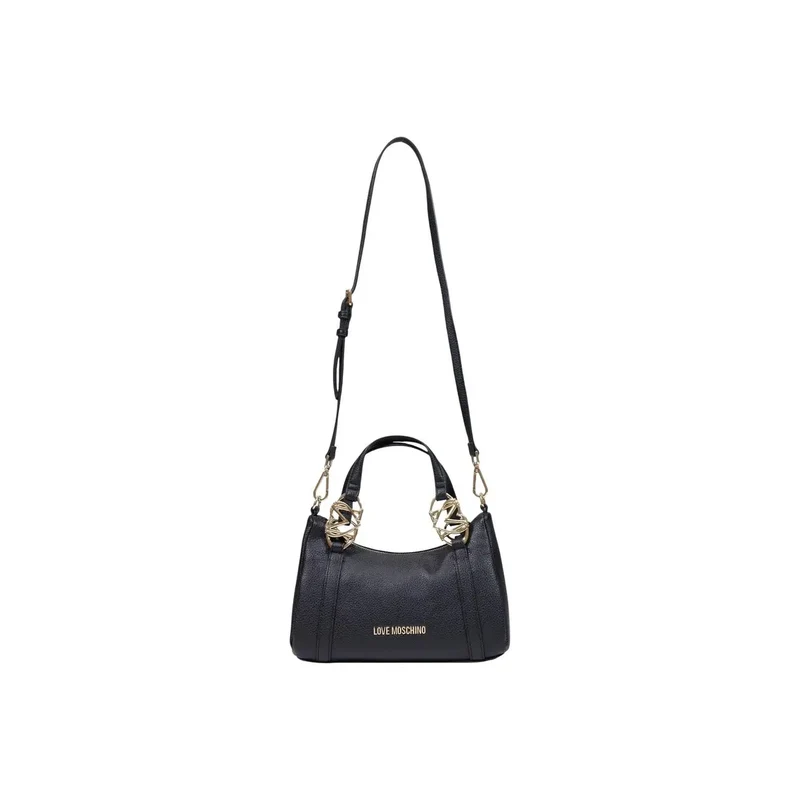 Love Moschino Schwarze Damen-Schultertasche aus Polyurethan, B 27 cm