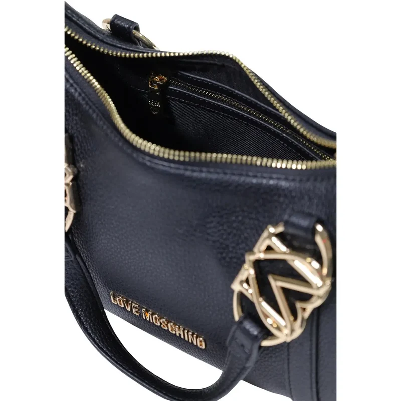 Love Moschino Schwarze Damen-Schultertasche aus Polyurethan, B 27 cm