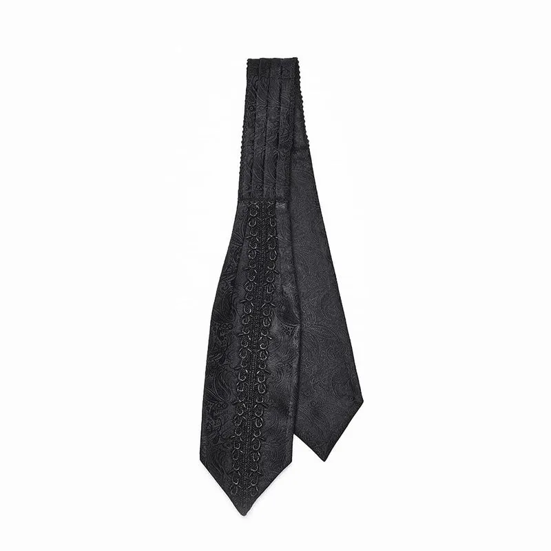 Gothic-Krawatte mit Aufkleber für Herren