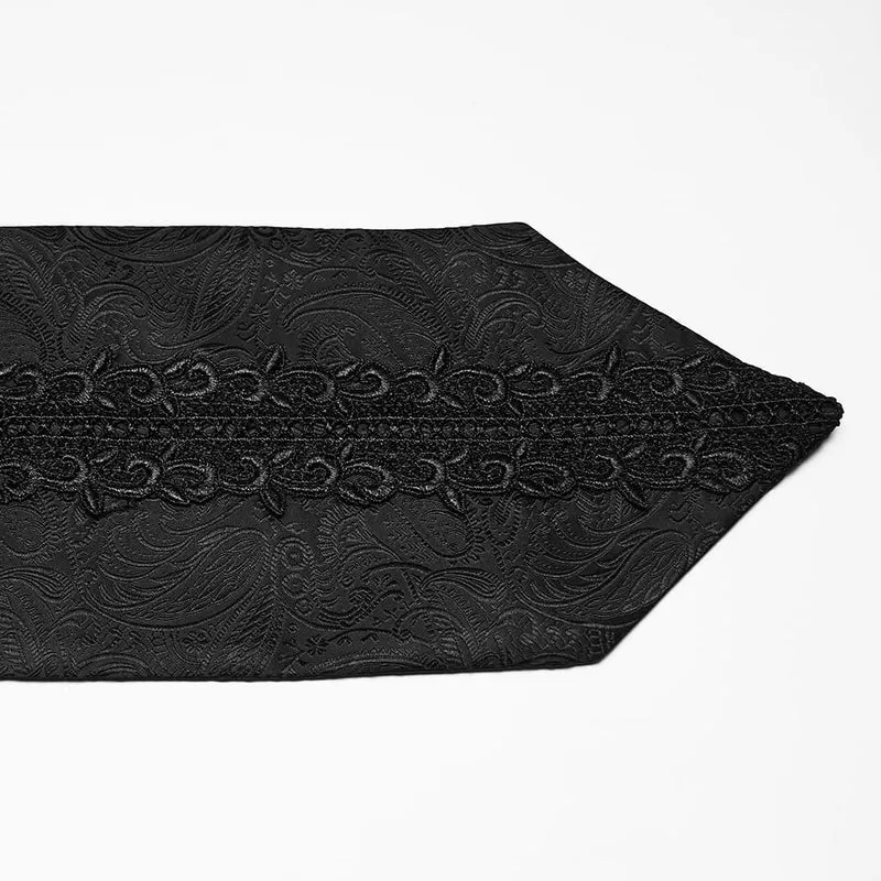 Gothic-Krawatte mit Aufkleber für Herren