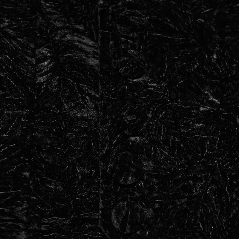 Schwarze Retro-Samtweste für Herren im Gothic-Stil mit Schnallenverschluss