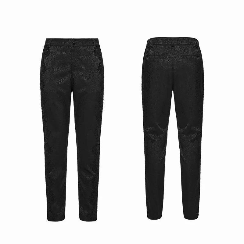 Gothic-Hose für Herren mit floralem Jacquard-Print