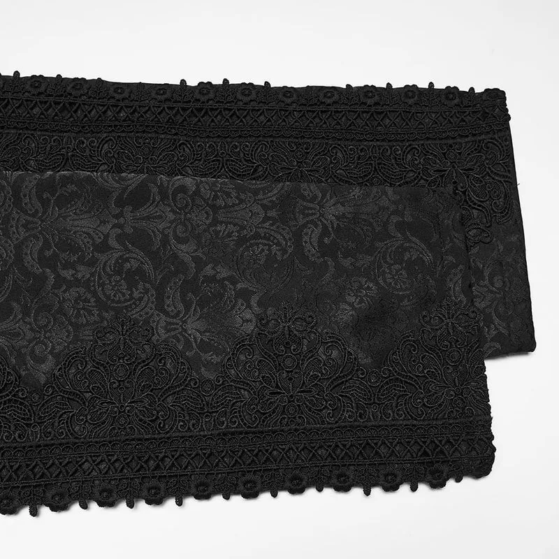 Gothic-Hose für Herren mit floralem Jacquard-Print