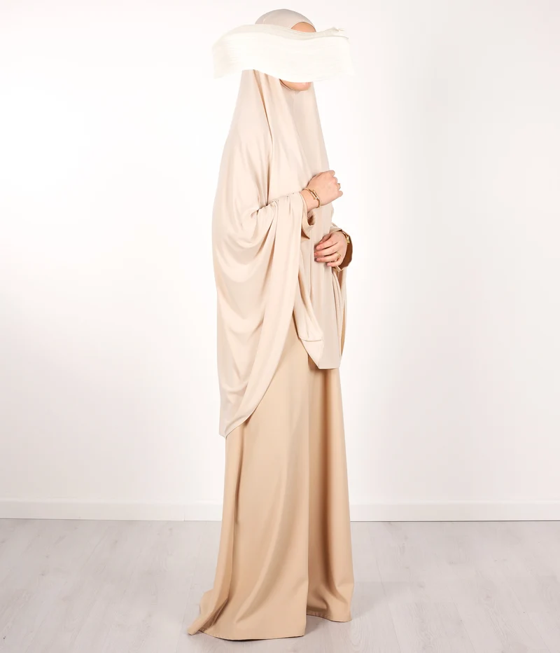 Jersey Premium KNIE Khimar - Nude Beige