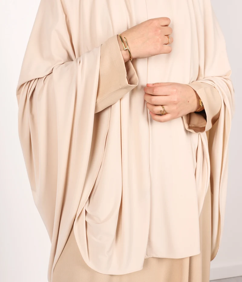 Jersey Premium KNIE Khimar - Nude Beige