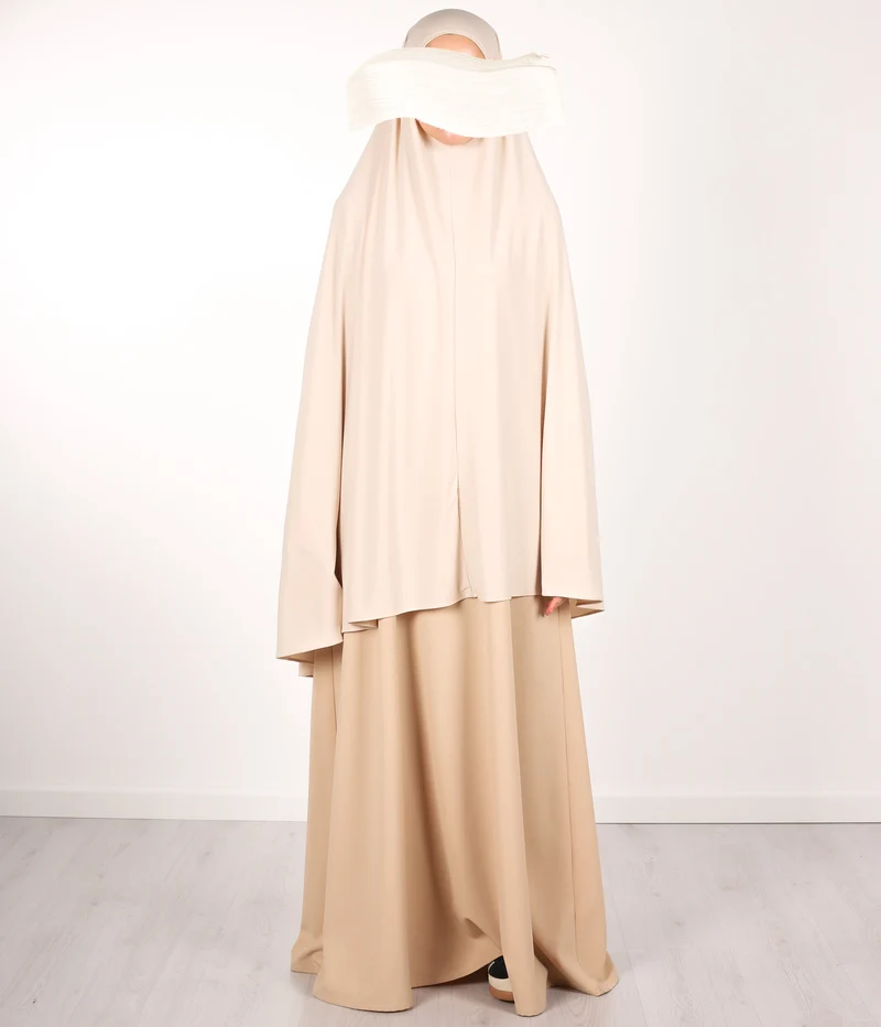 Jersey Premium KNIE Khimar - Nude Beige