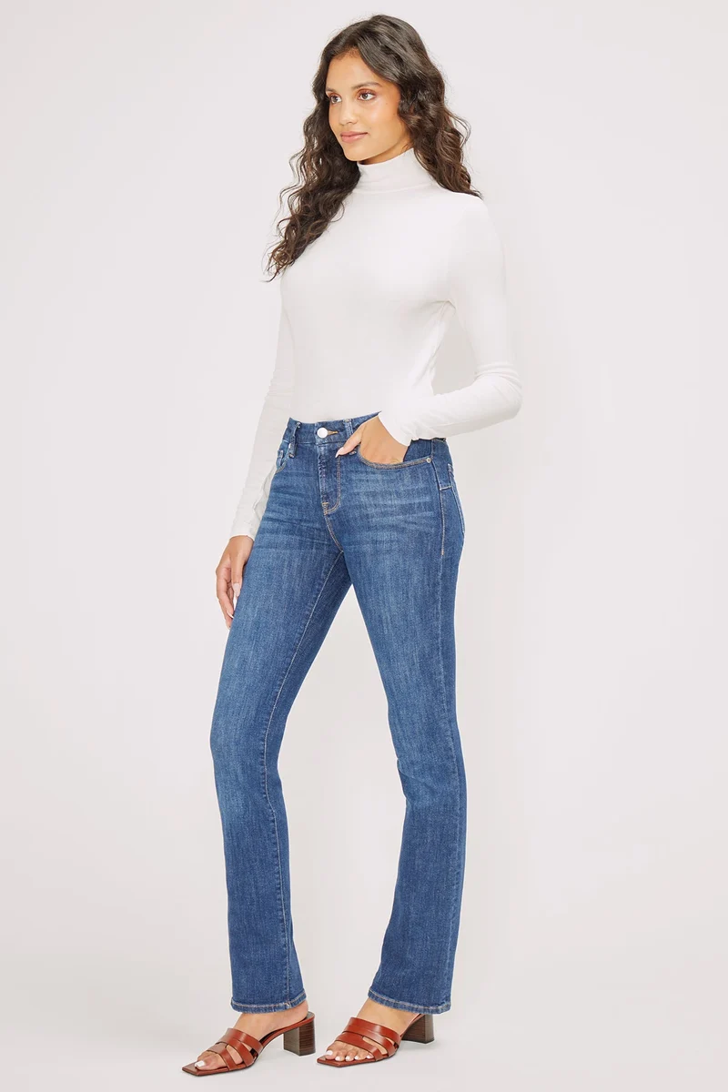 Linda Mock Neck Long Sleeve | Snow White