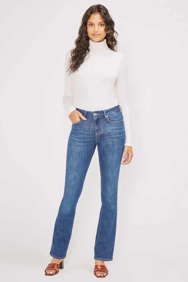 Linda Mock Neck Long Sleeve | Snow White