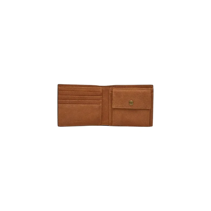 Calvin Klein Herren-Ledergeldbörse, schwarz, 11 x 9 x 2 cm