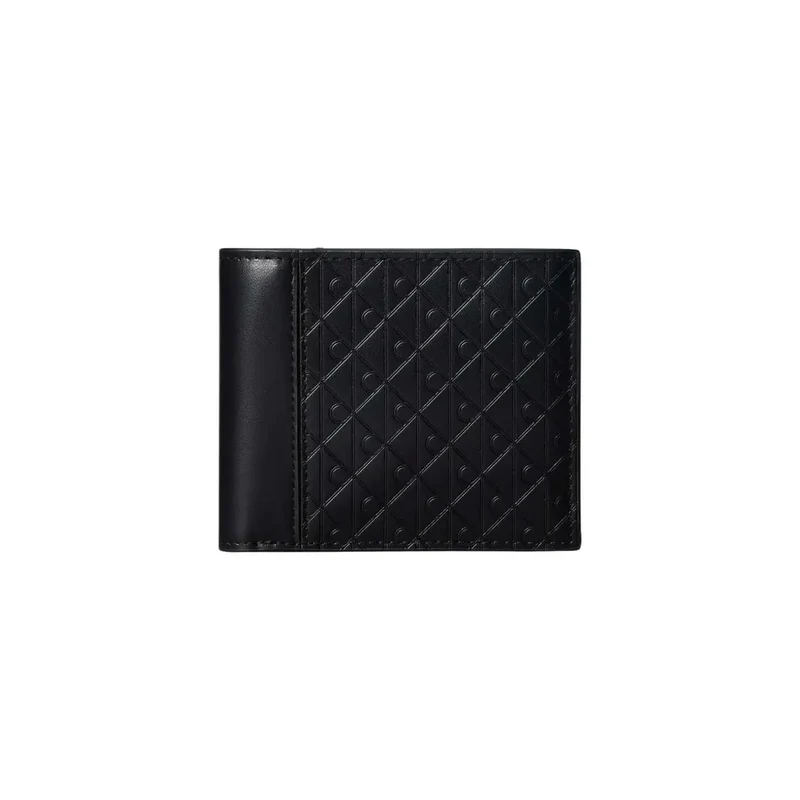Calvin Klein Herren-Geldbörse aus schwarzem Leder, 11 x 9,5 cm