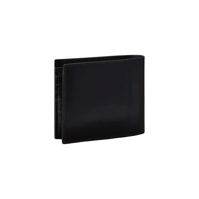 Calvin Klein Herren-Geldbörse aus schwarzem Leder, 11 x 9,5 cm