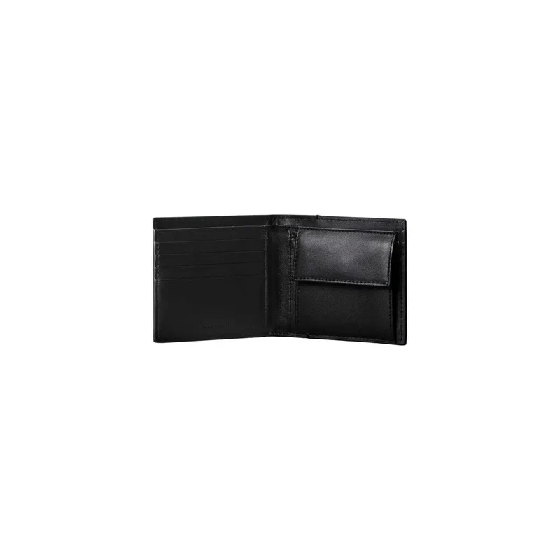 Calvin Klein Herren-Geldbörse aus schwarzem Leder, 11 x 9,5 cm