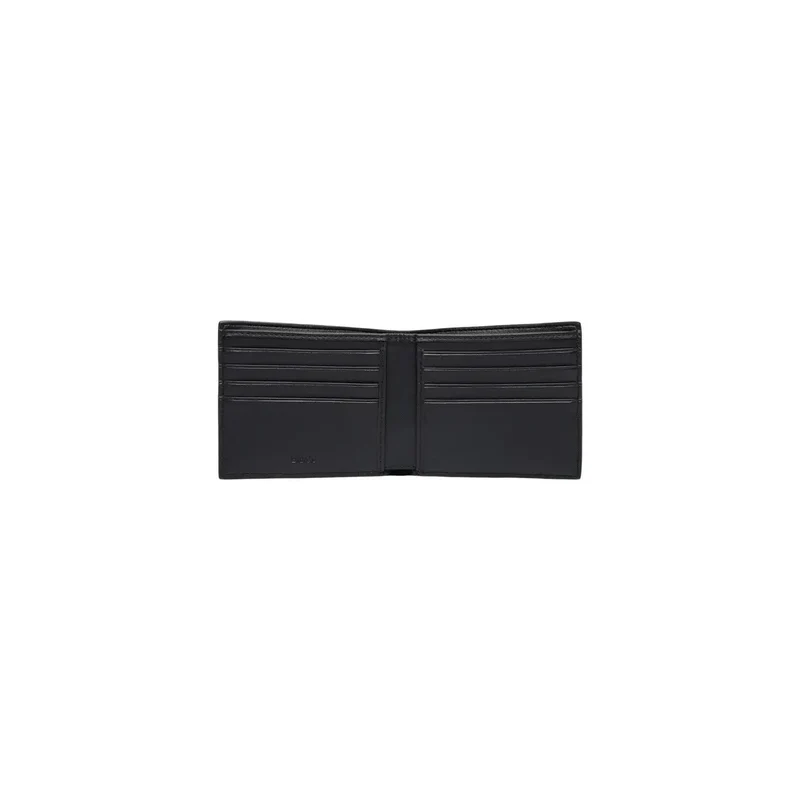 Boss Herren-Geldbörse aus schwarzem Polyurethan, 12 x 9 cm