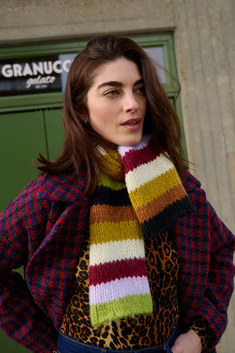 Campo Knit Stripe Scarf