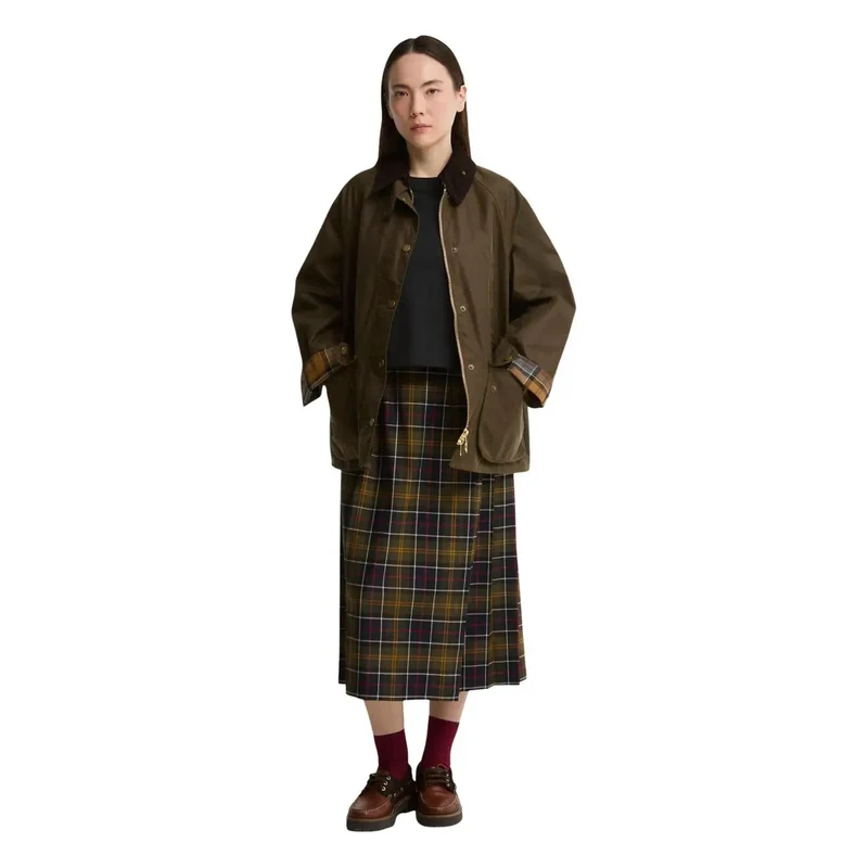 Barbour Damen Bedale Blazer aus beigem Baumwollwachs