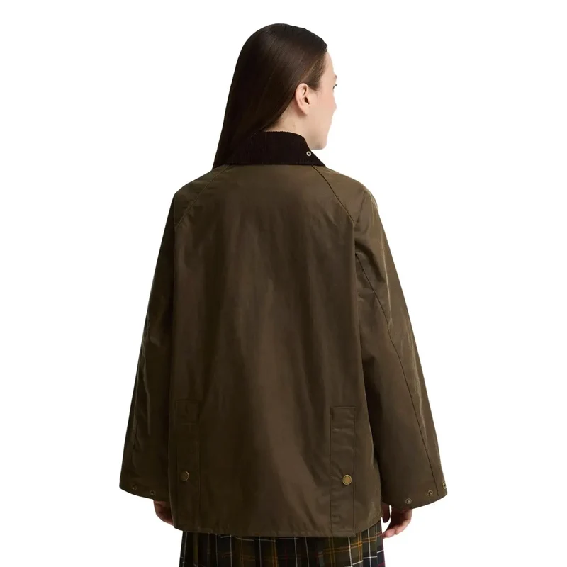 Barbour Damen Bedale Blazer aus beigem Baumwollwachs