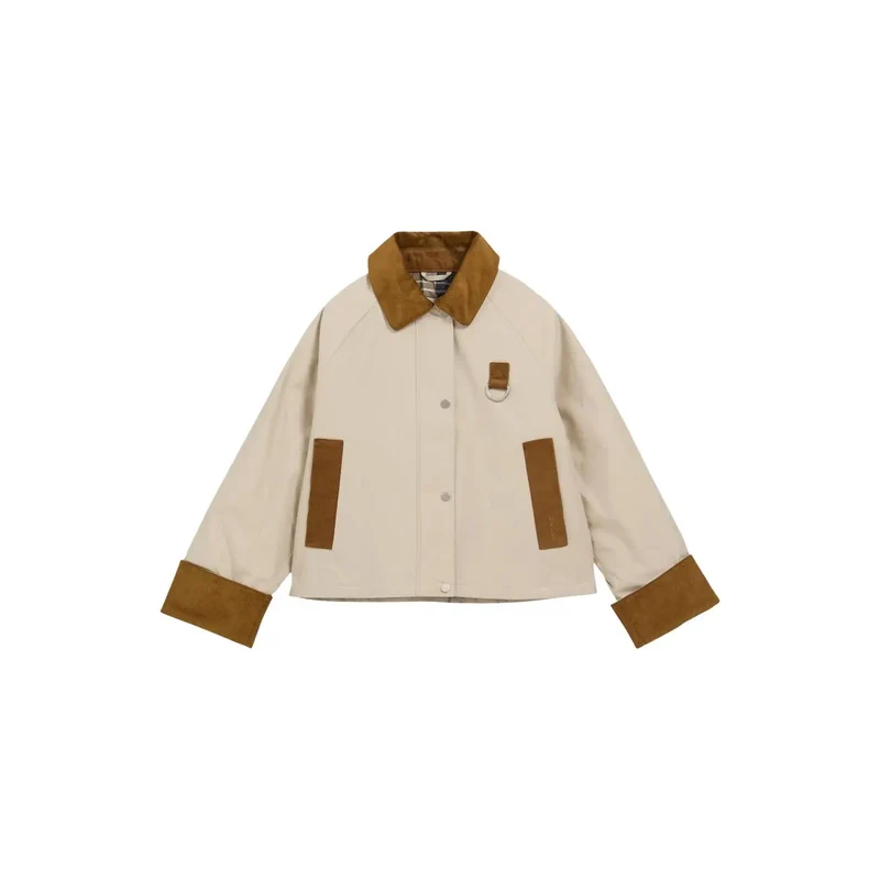 Barbour Damen Beige Baumwoll-Freizeitblazer-Jacke