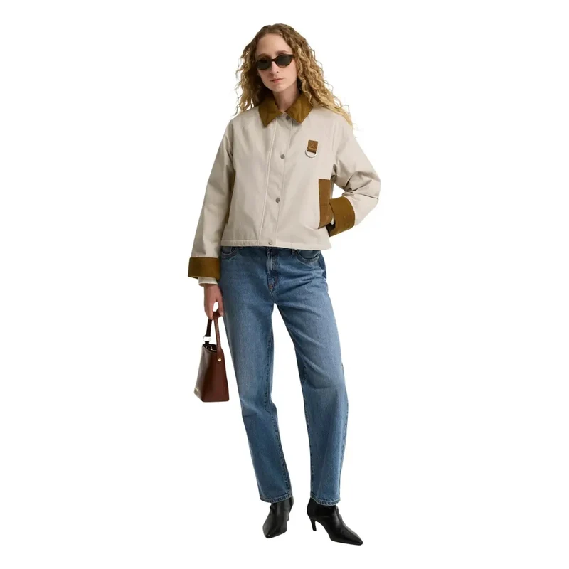 Barbour Damen Beige Baumwoll-Freizeitblazer-Jacke
