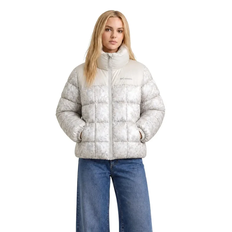Columbia Damen-Blazer aus beigefarbenem Polyester mit Reißverschlusstaschen